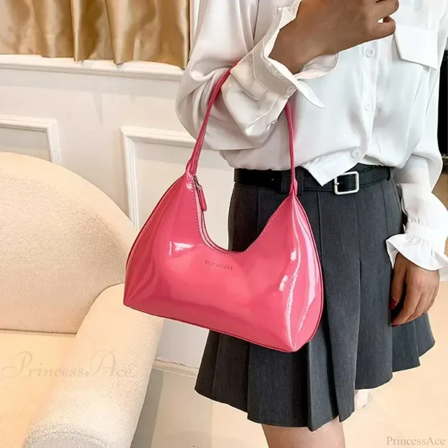 Designer Solid Shoulder Bag for Women - Image 5