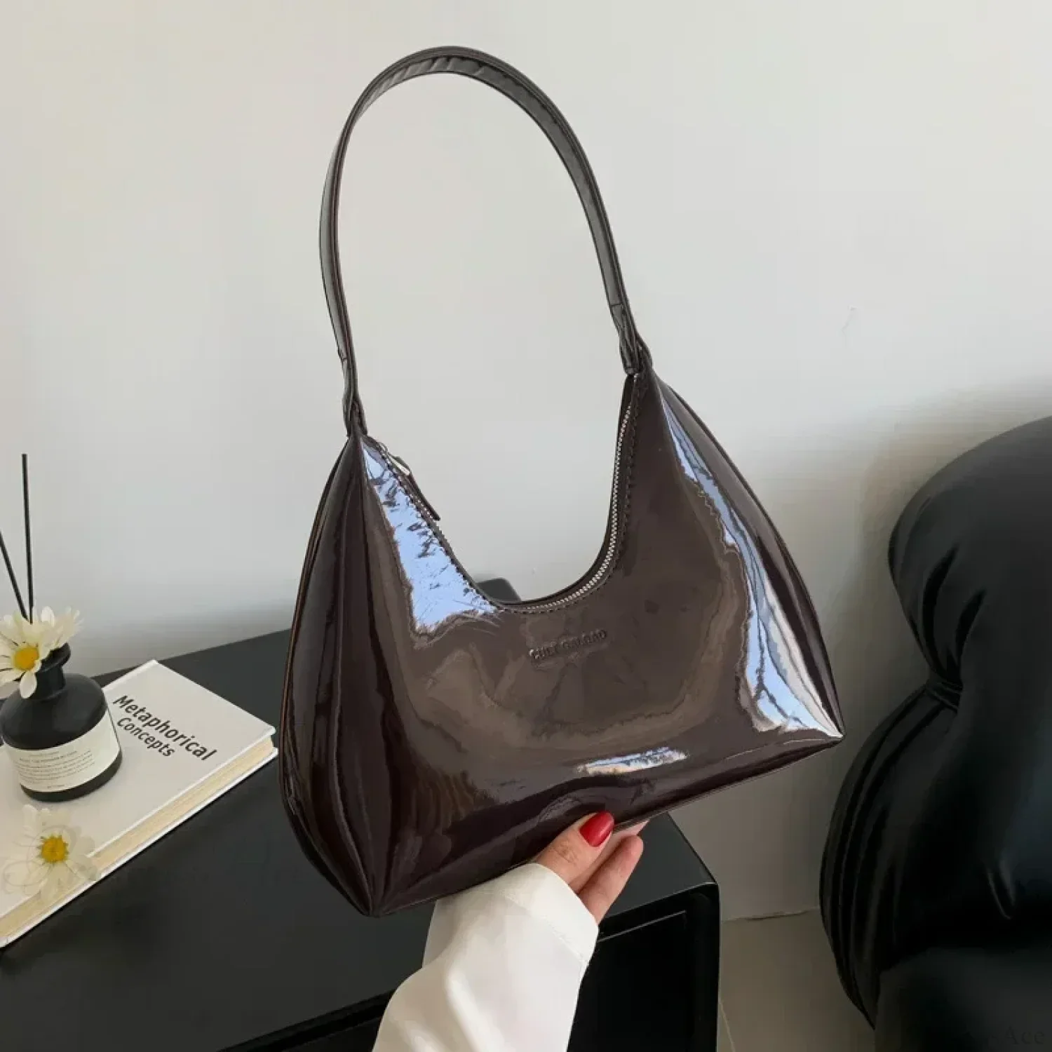 Designer Solid Shoulder Bag for Women - Image 6