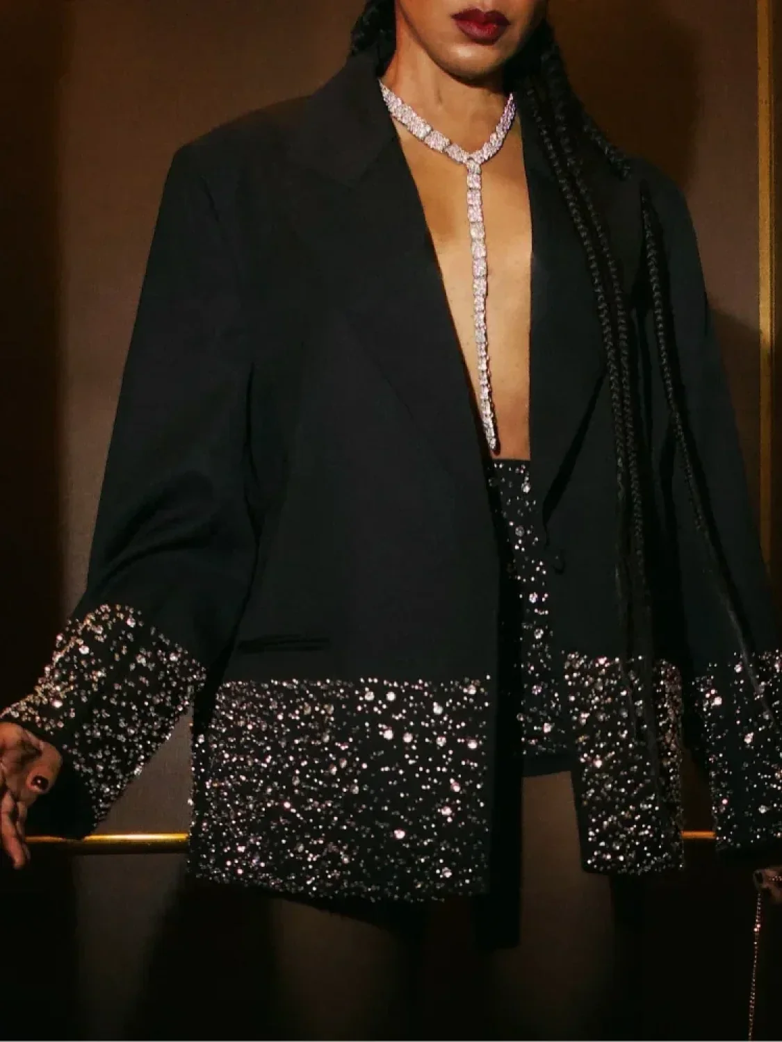 Diamond Blazer Two-Piece Suit Coat - Image 5