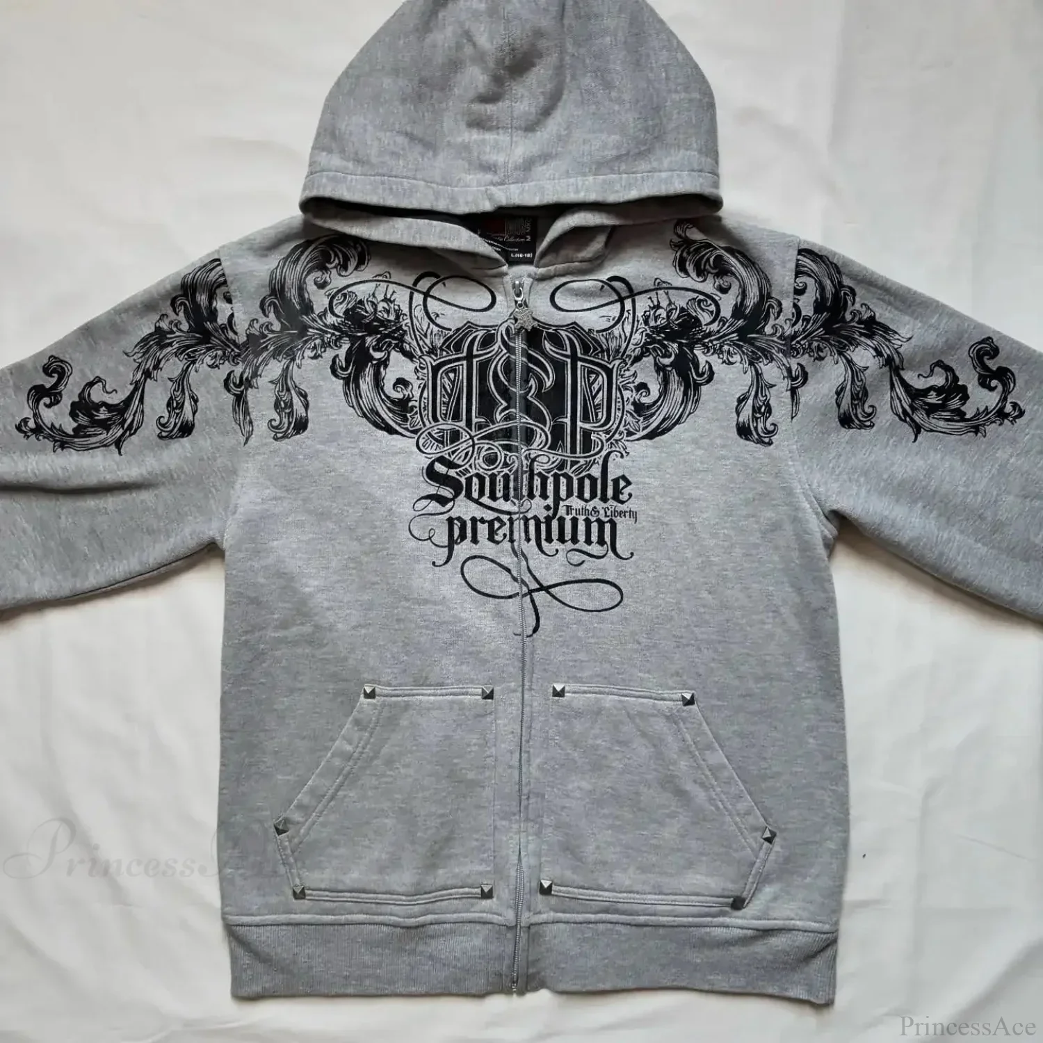 Distress Road Medieval Zip Hoodie - Image 3
