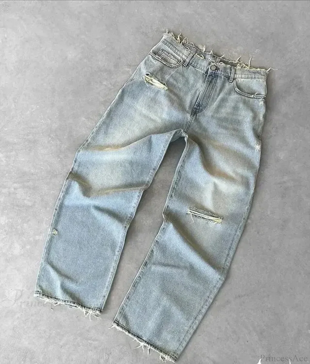 Distressed Gothic Vintage Baggy Pant - Image 3