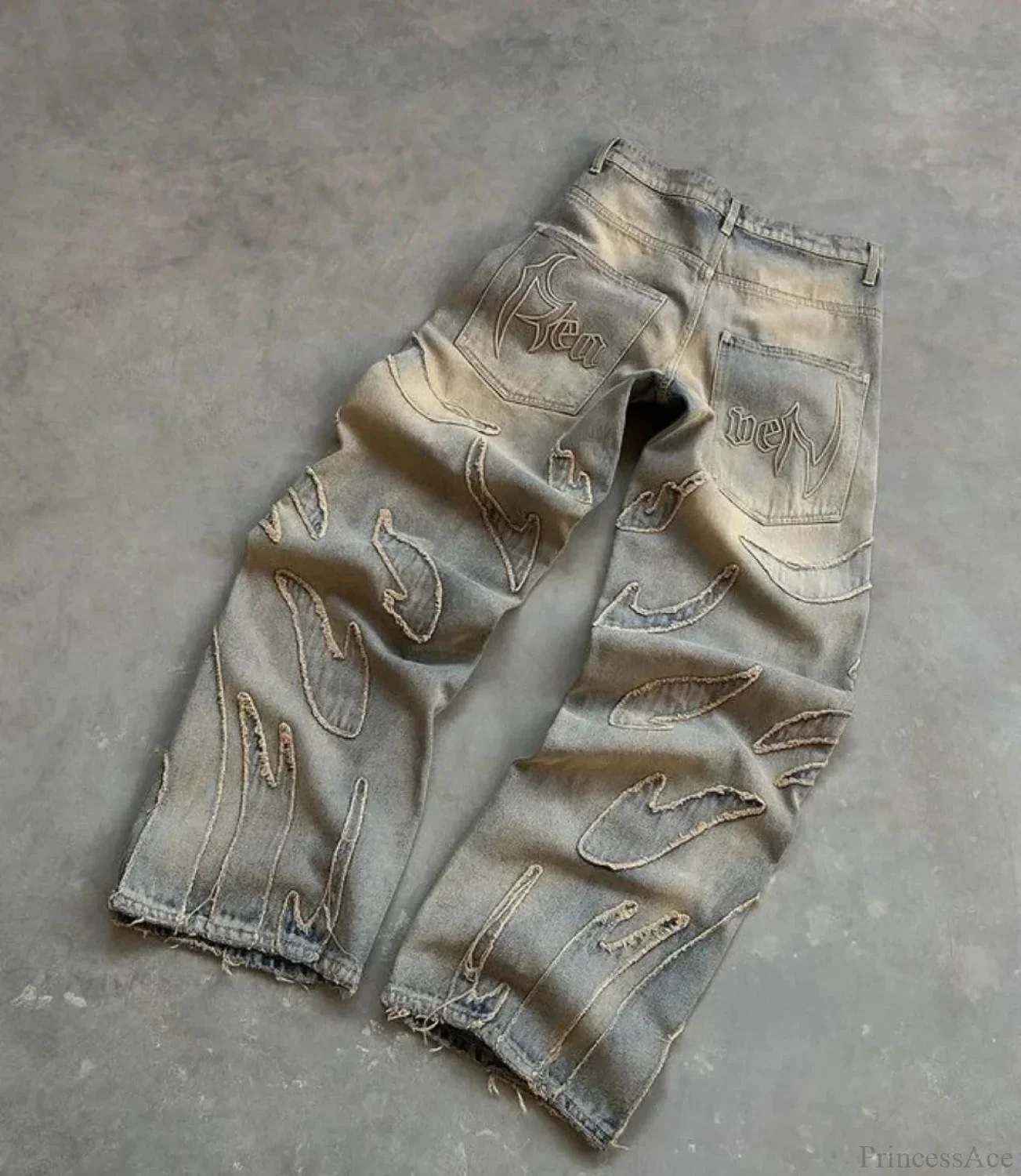 Distressed Gothic Vintage Baggy Pant - Image 5