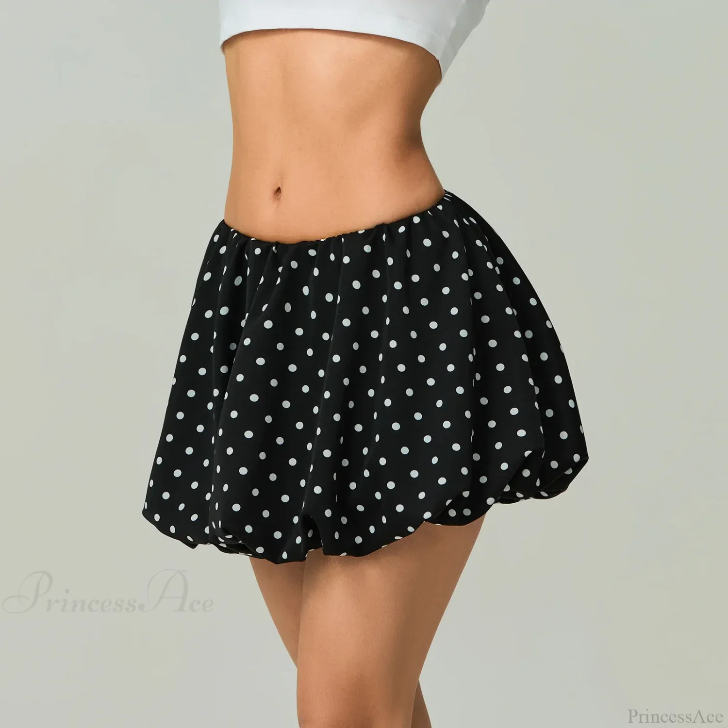 Dot Pattern Low Rise Skirt - Image 4