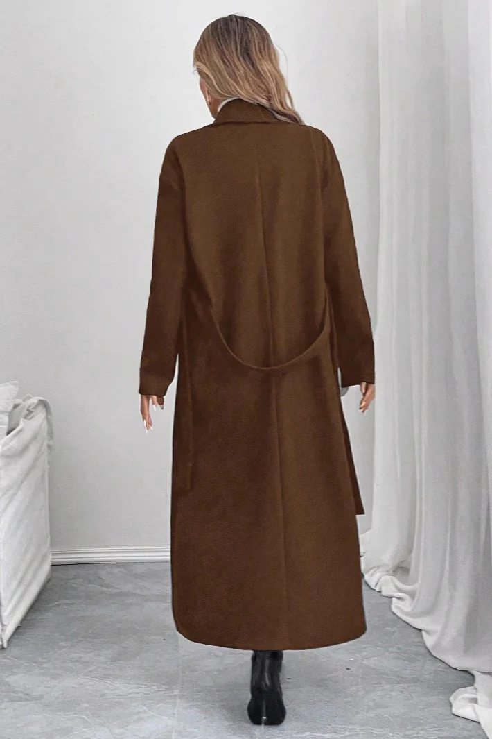 Double-faced Wool Loose Mid-Length Overcoat - Image 5