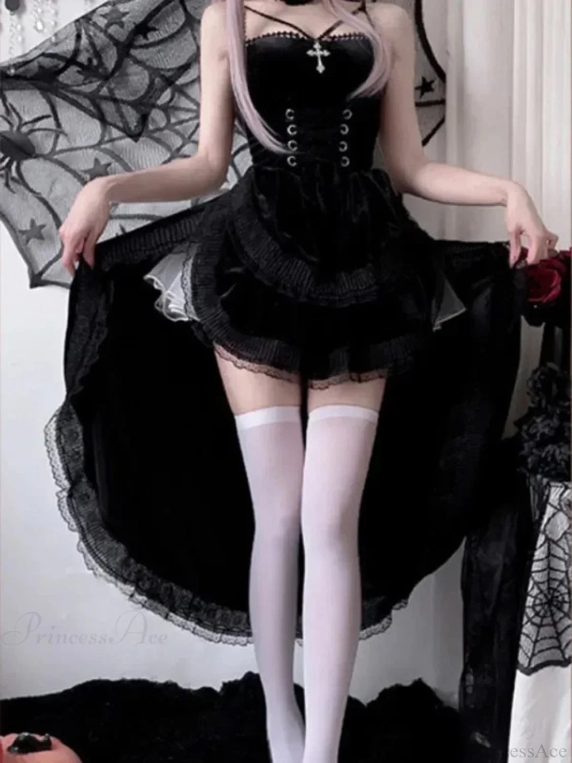 Dovetail Halter Sorceress Gothic Midi Garment