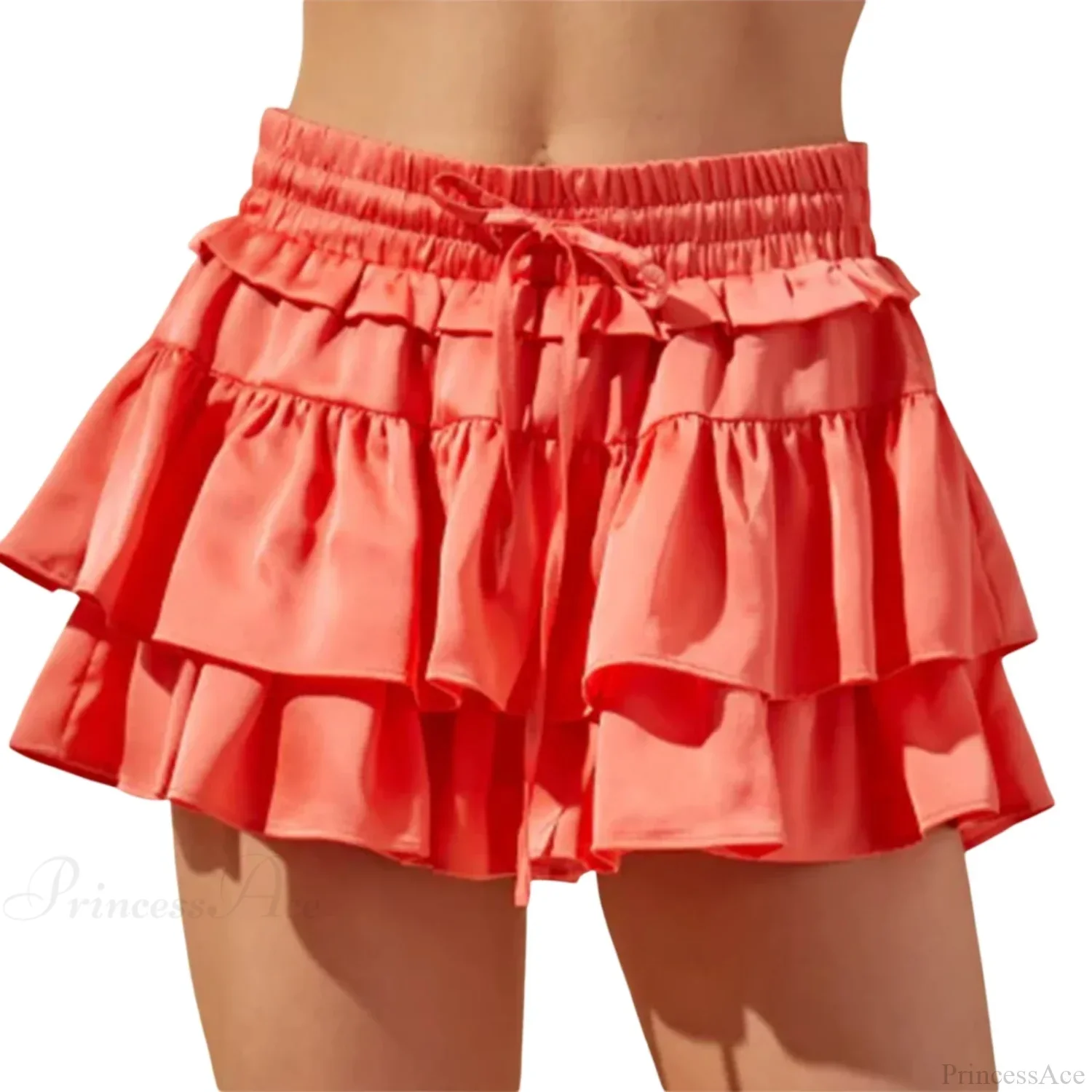 Drawstring Layered Ruffles Skirt - Image 9