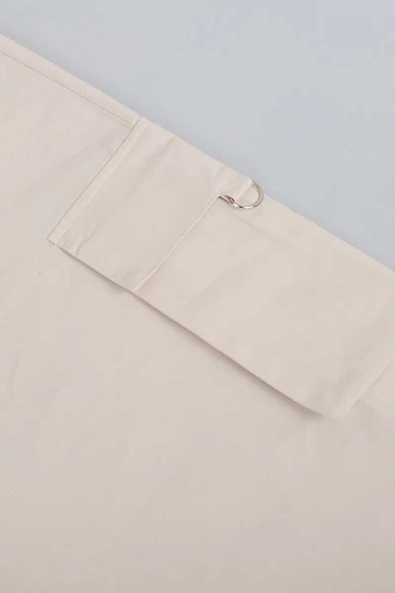 Drawstring Wide Leg Cargo Pant - Image 4