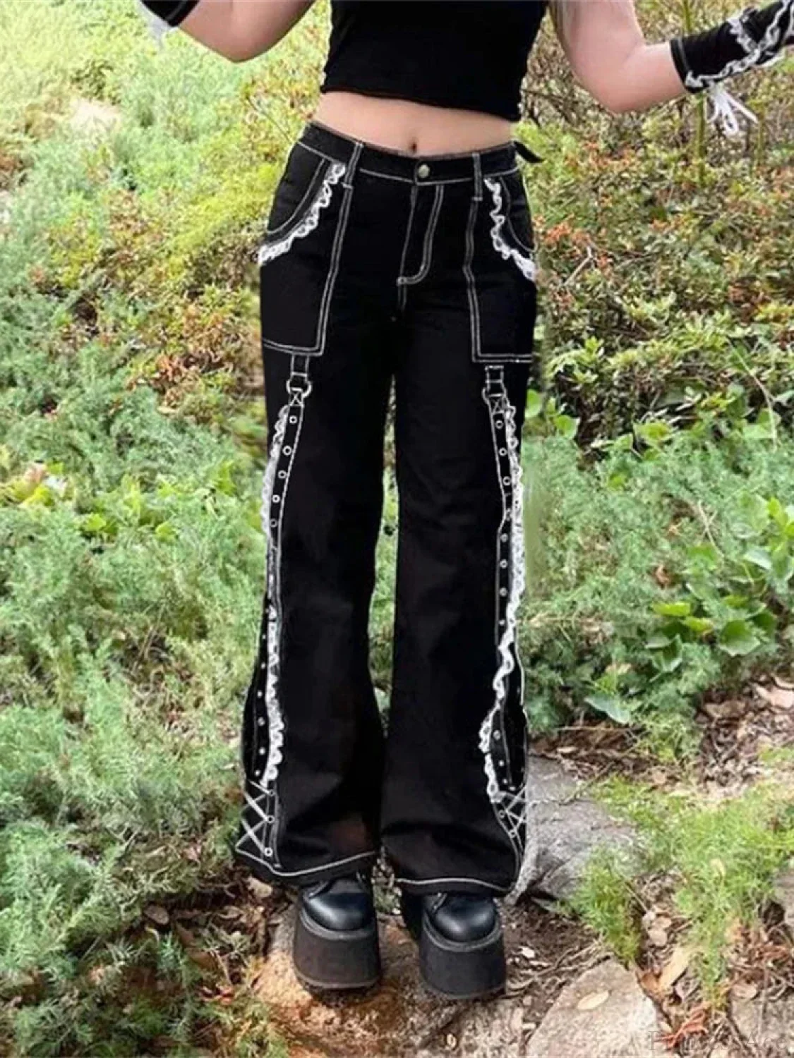 Dress Gothic Denim Rebel Pant - Image 4