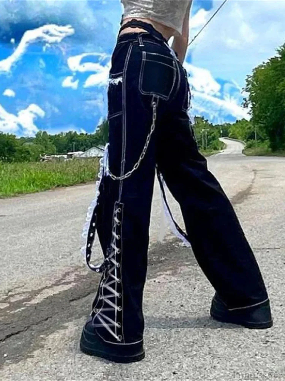 Dress Gothic Denim Rebel Pant - Image 5