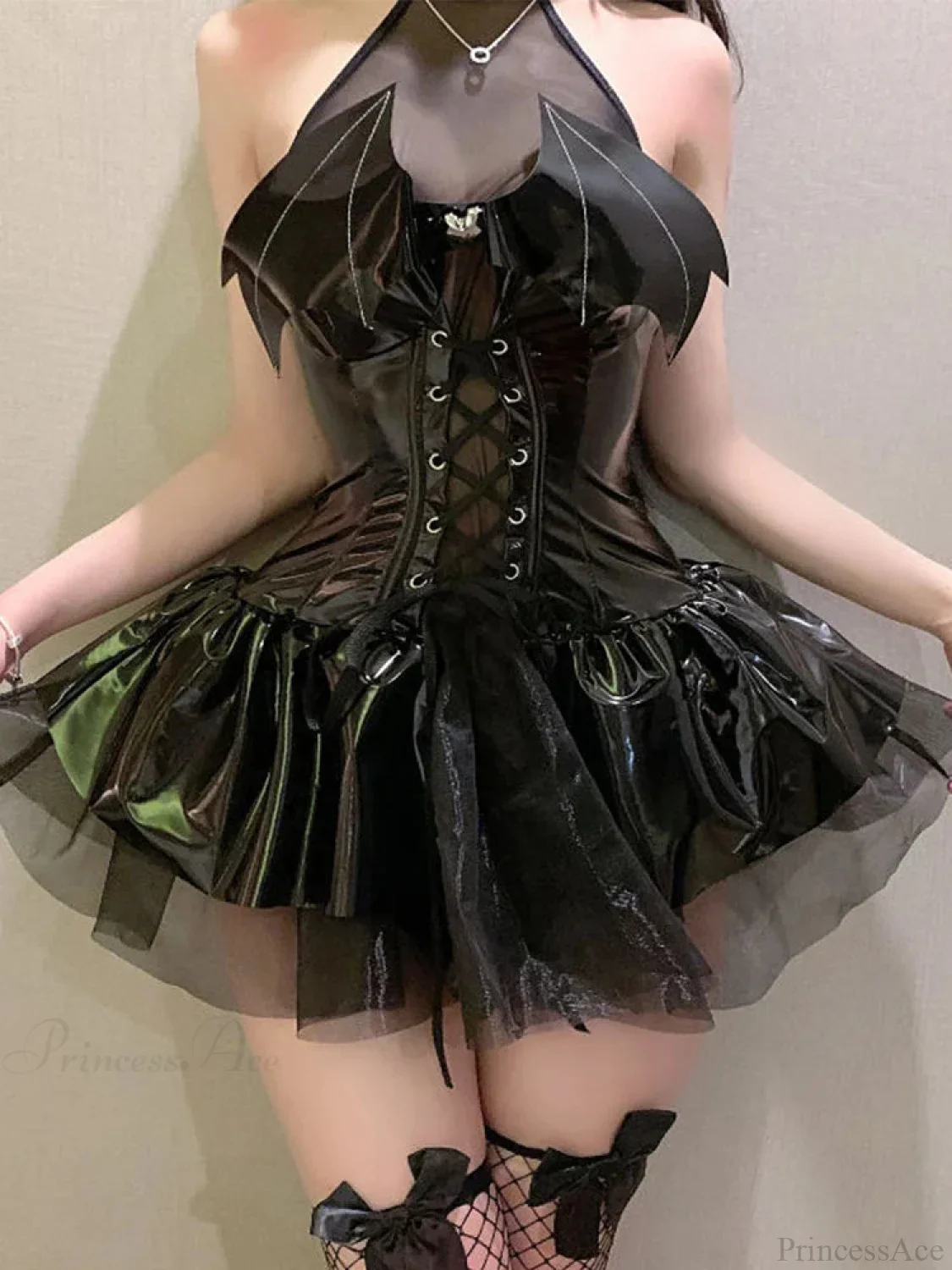 Dress Hollow Bat Mini Outfit - Image 2