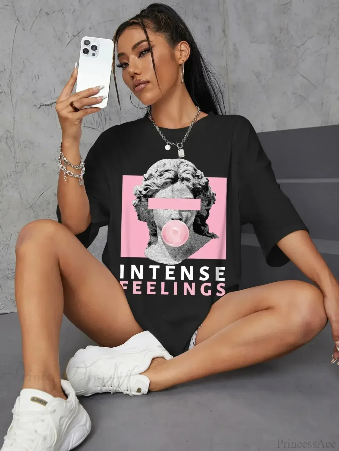 Drop Shoulder Oversized Streetwear T-shirt - Image 2