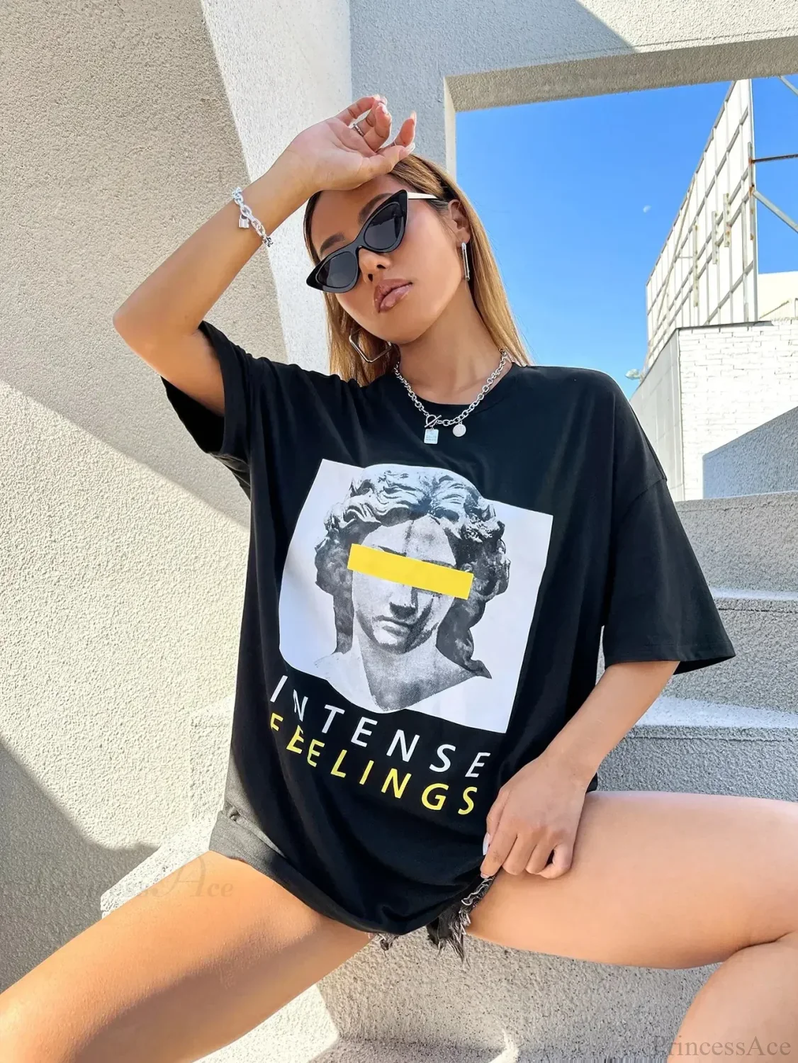 Drop Shoulder Oversized Streetwear T-shirt - Image 3