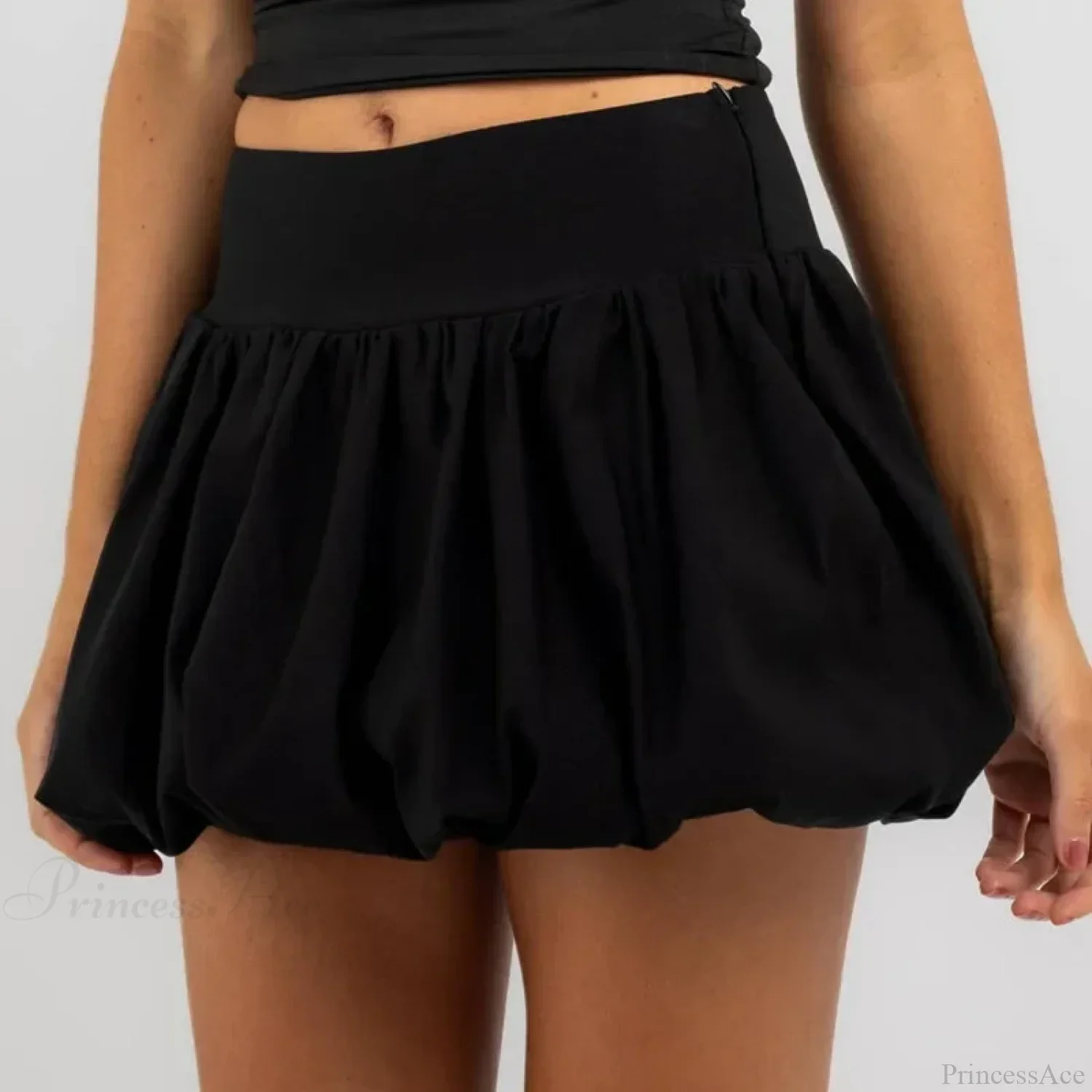 Elastic Flare Puffy Balloon Skirt - Image 5