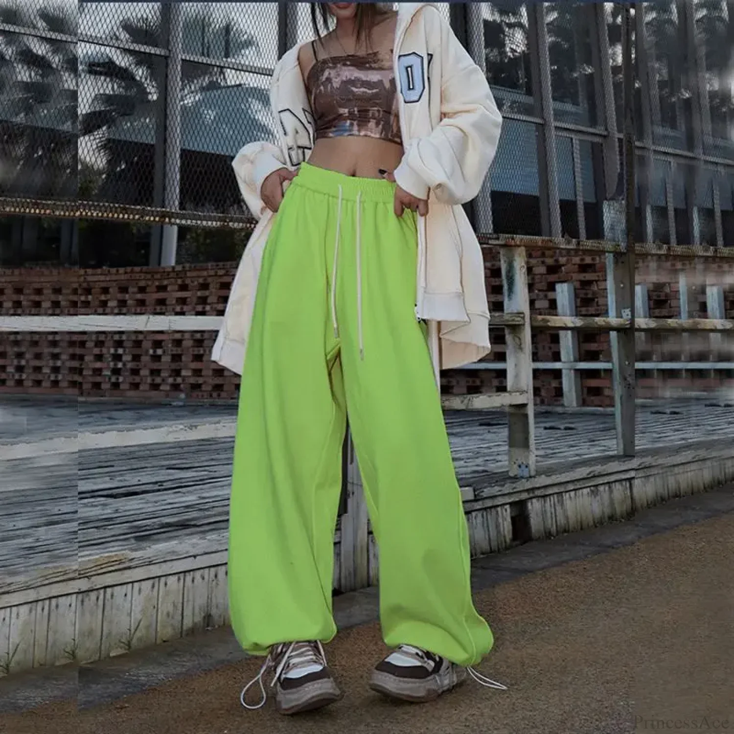 Elastic High Waist Dance Pants - Image 5