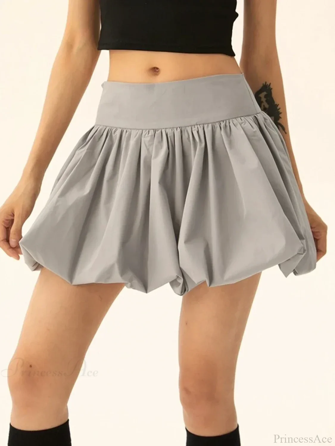 Elastic Waist Bubble Style Skirt - Image 8