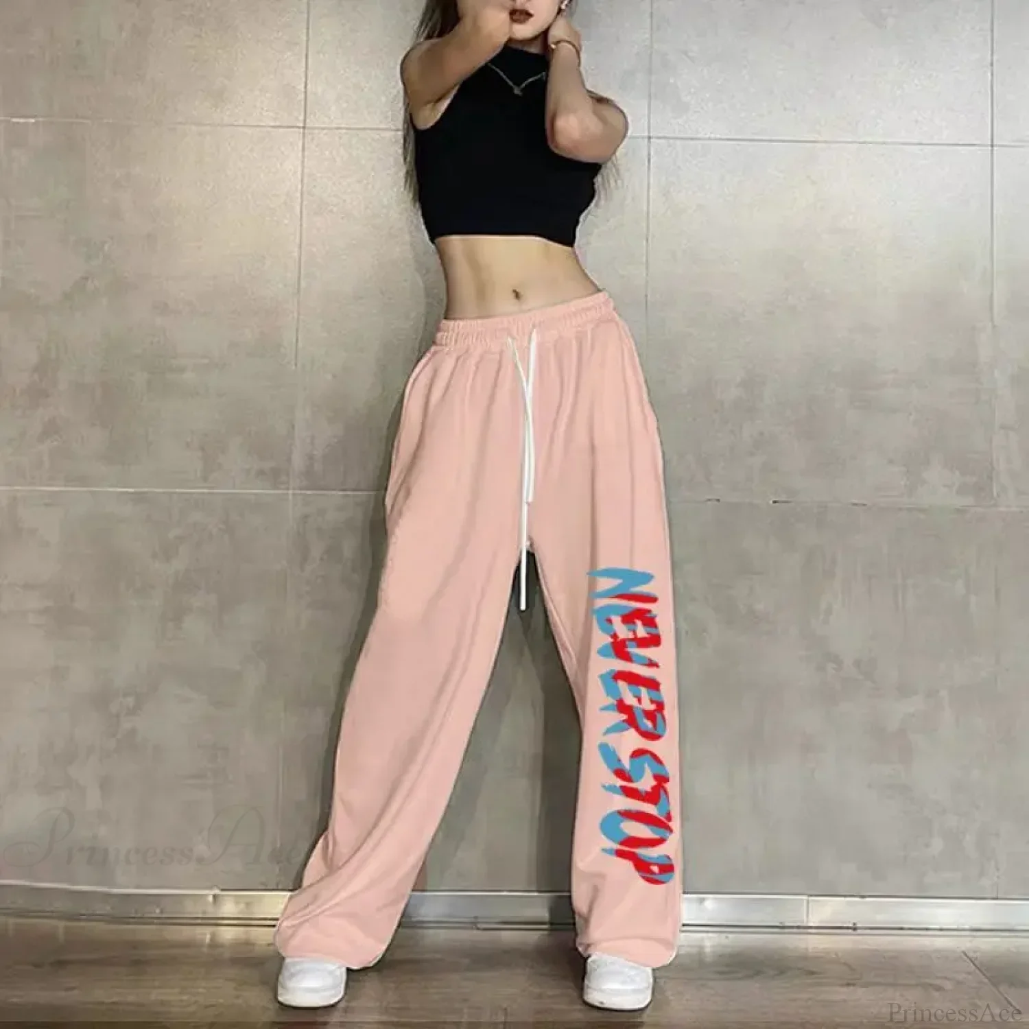 Elastic Waist Casual Jogging Pants - Image 3