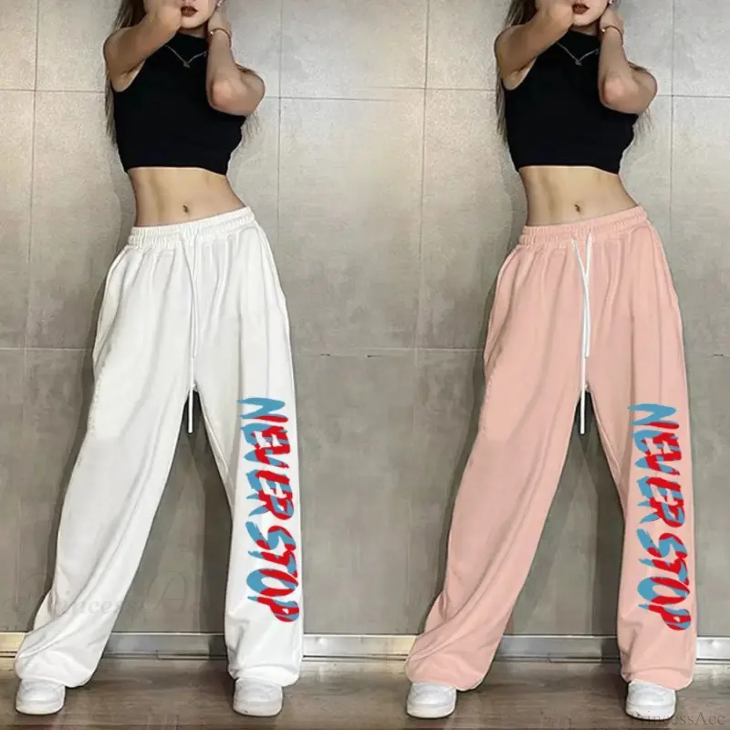 Elastic Waist Casual Jogging Pants - Image 6