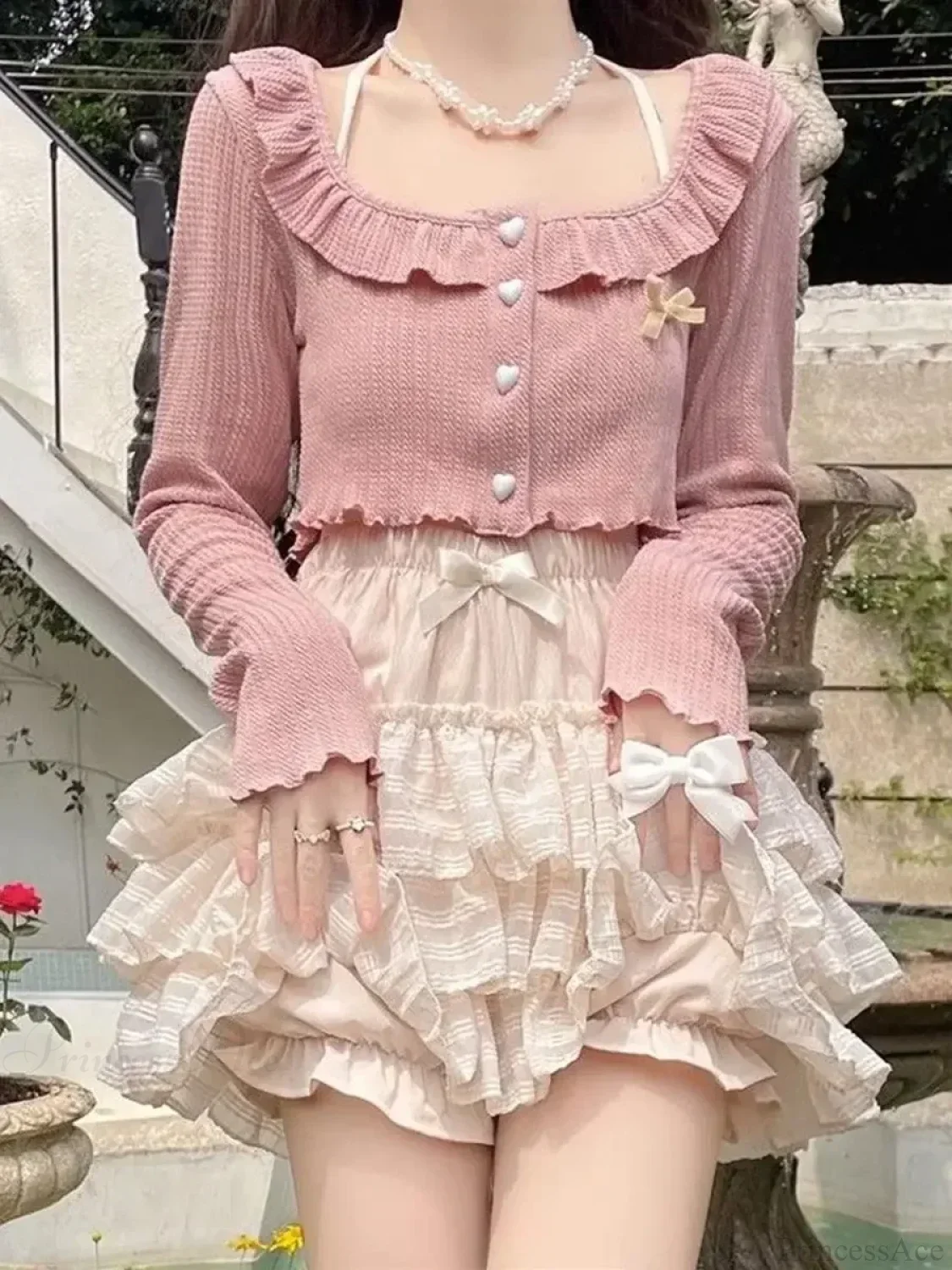 Elastic Waist Lace Skirt - Image 6