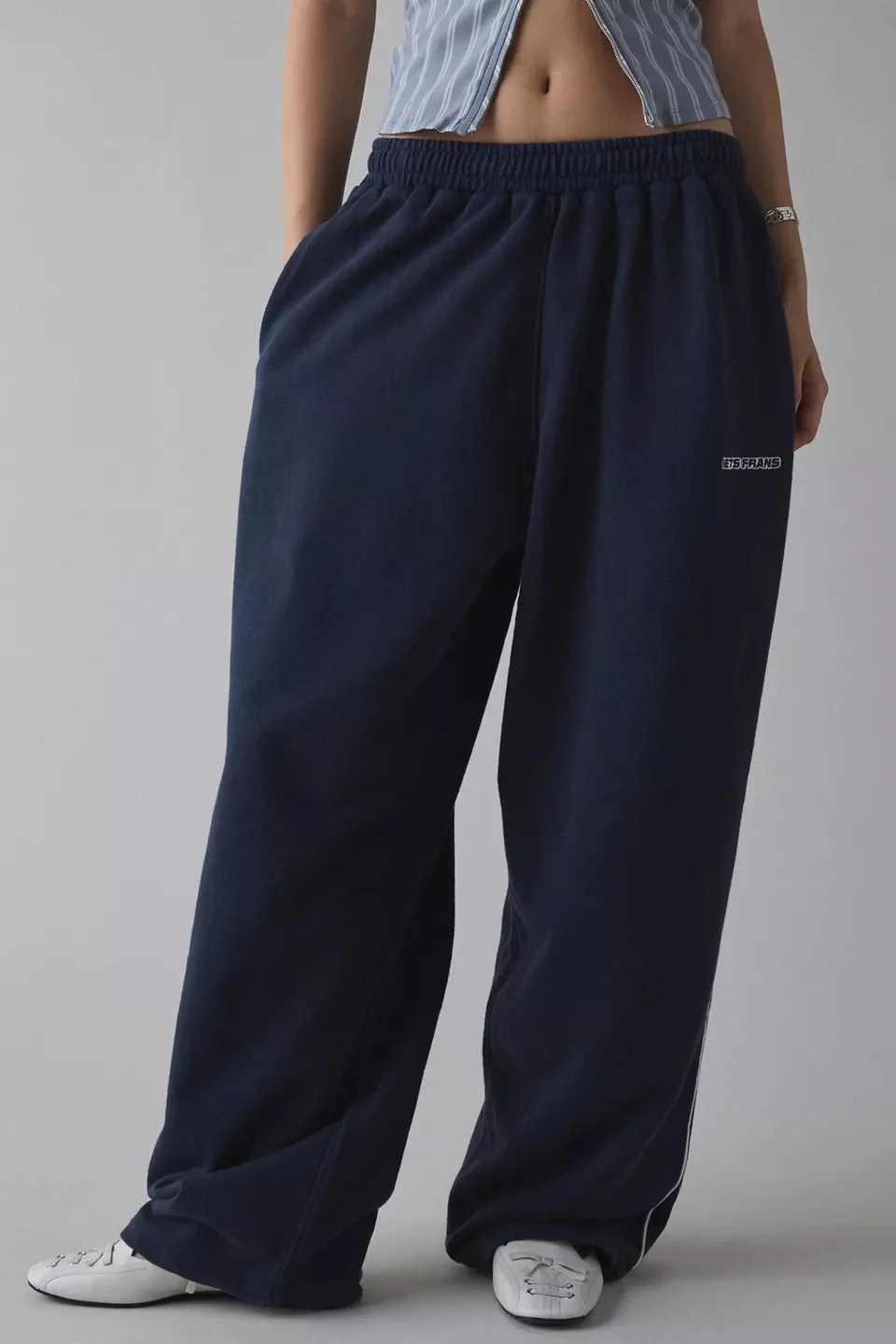 Elastic Waist Loose Fit Casual Pants - Image 8