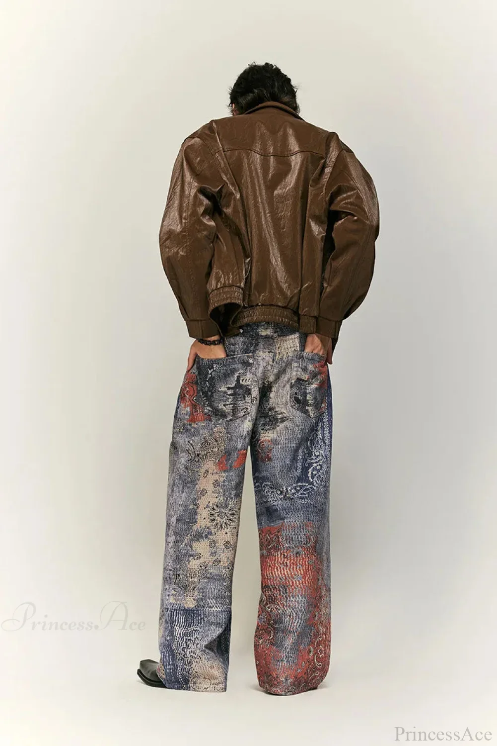 Electronic Print Gothic Denim Pant - Image 2