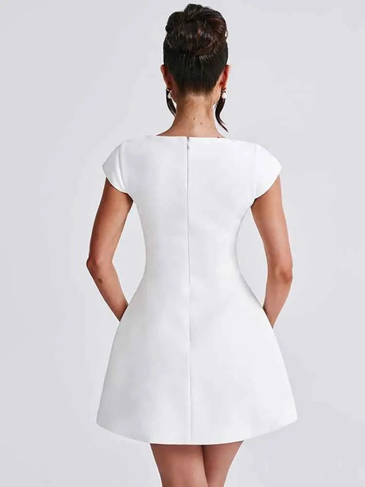 Elegant Backless Bodycon Mini Party Dress - Image 4