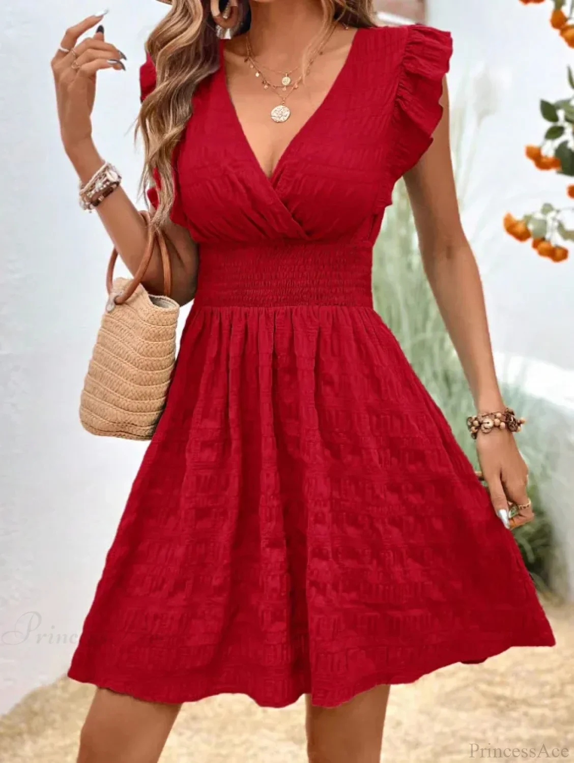 Elegant Casual Slim Sleeveless Holiday Beach Party Dress