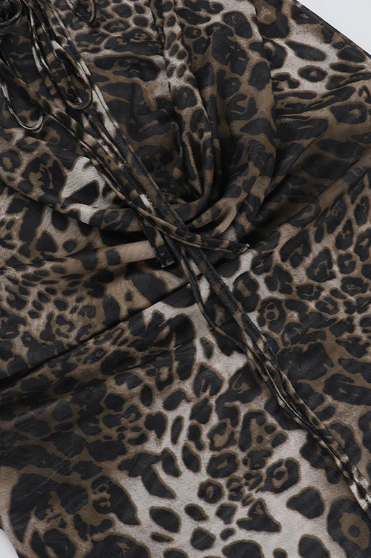 Elegant Cowl Leopard Slip Maxi Dress - Image 5