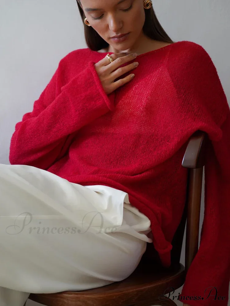 Elegant Cozy Casual Autumnal Loose Fashionable Warm Stylish Jumper Sweater - Image 2