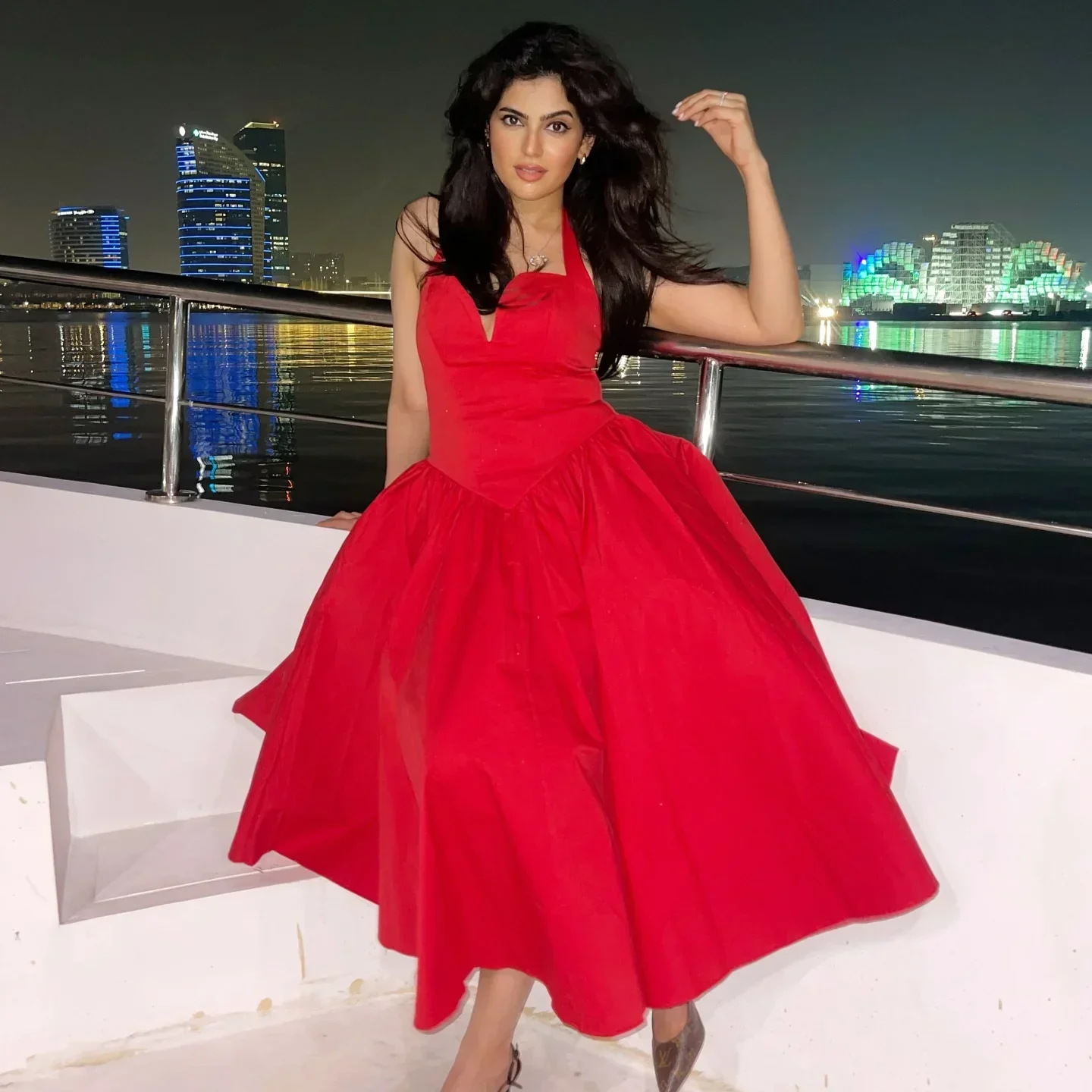 Elegant Fit and Flare Casual Sexy Party Dress - Image 2