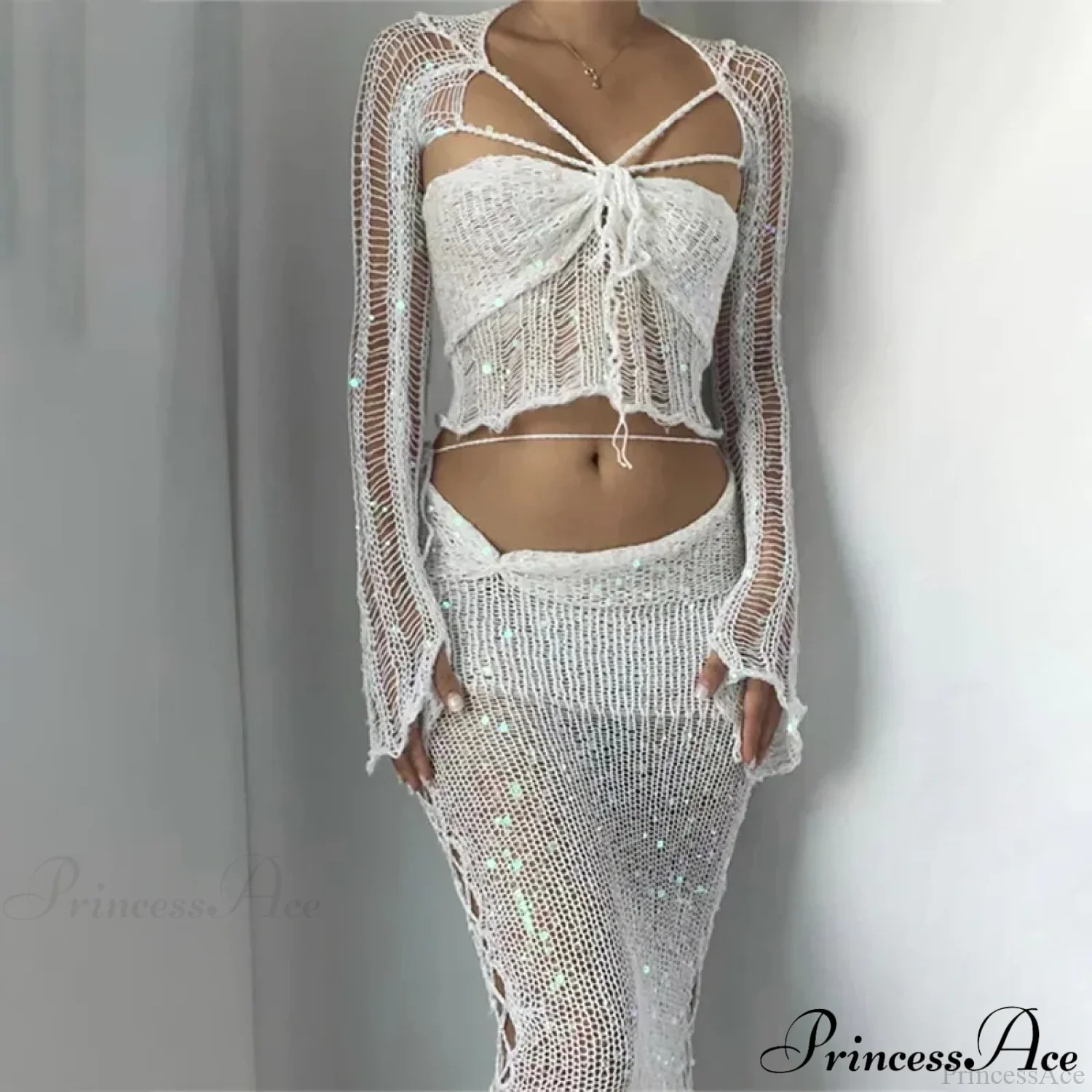 Elegant Knit Two Piece Set - Image 4