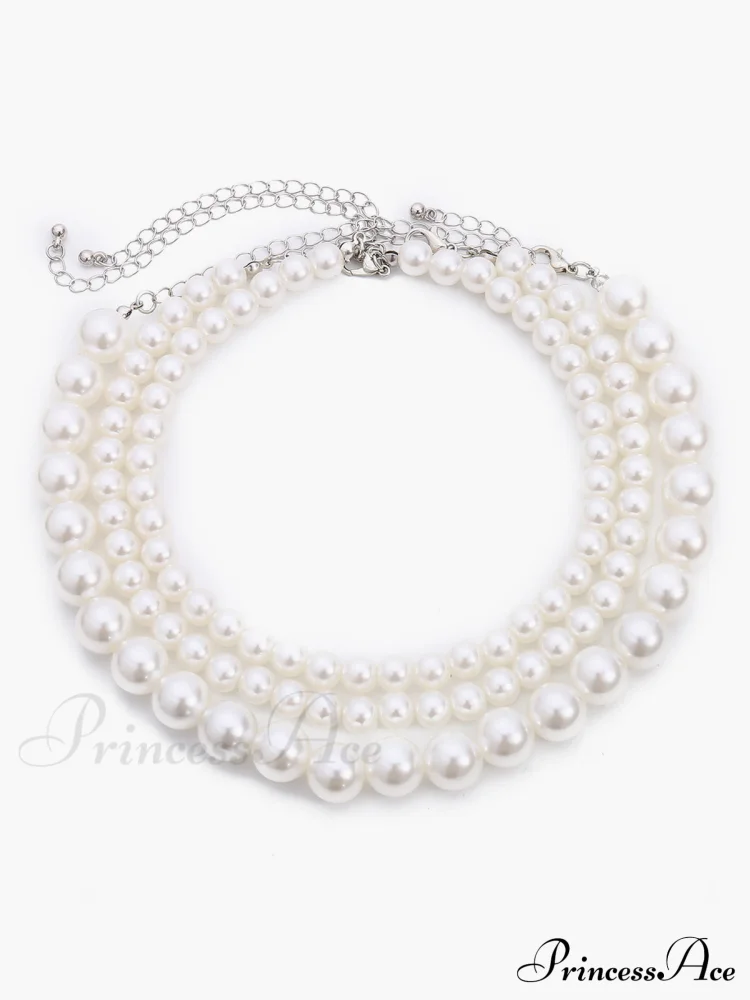 Elegant Layered Pearl Necklace - Image 6