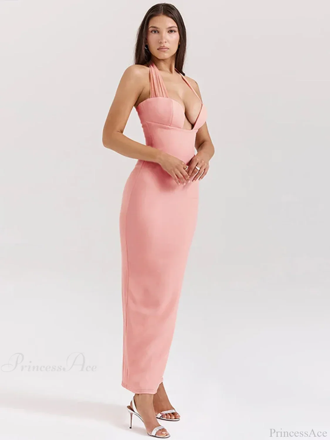 Elegant Maxi Slim Bodycon Vacation Dress - Image 3