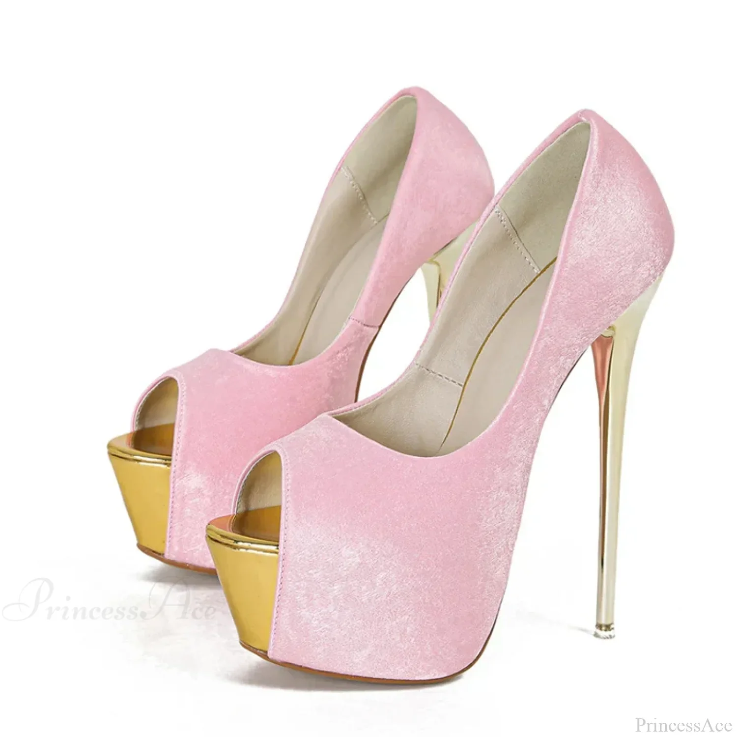 Elegant Platform Peep-Toe Slingback Super-High Pumps Sexy Wedding Banquet Big-Size High Heel - Image 3