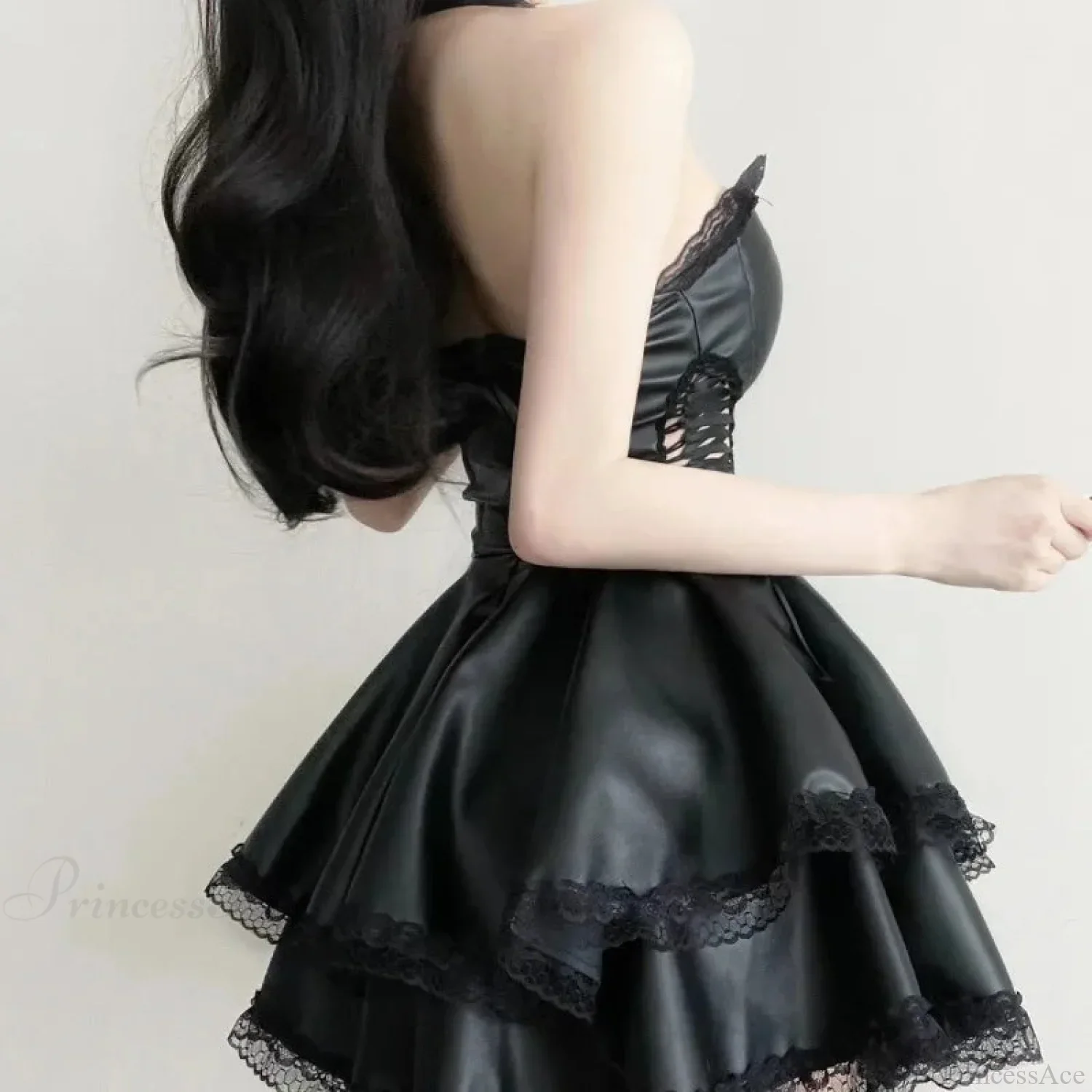 Empty Tie Lace Small Dress - Image 4