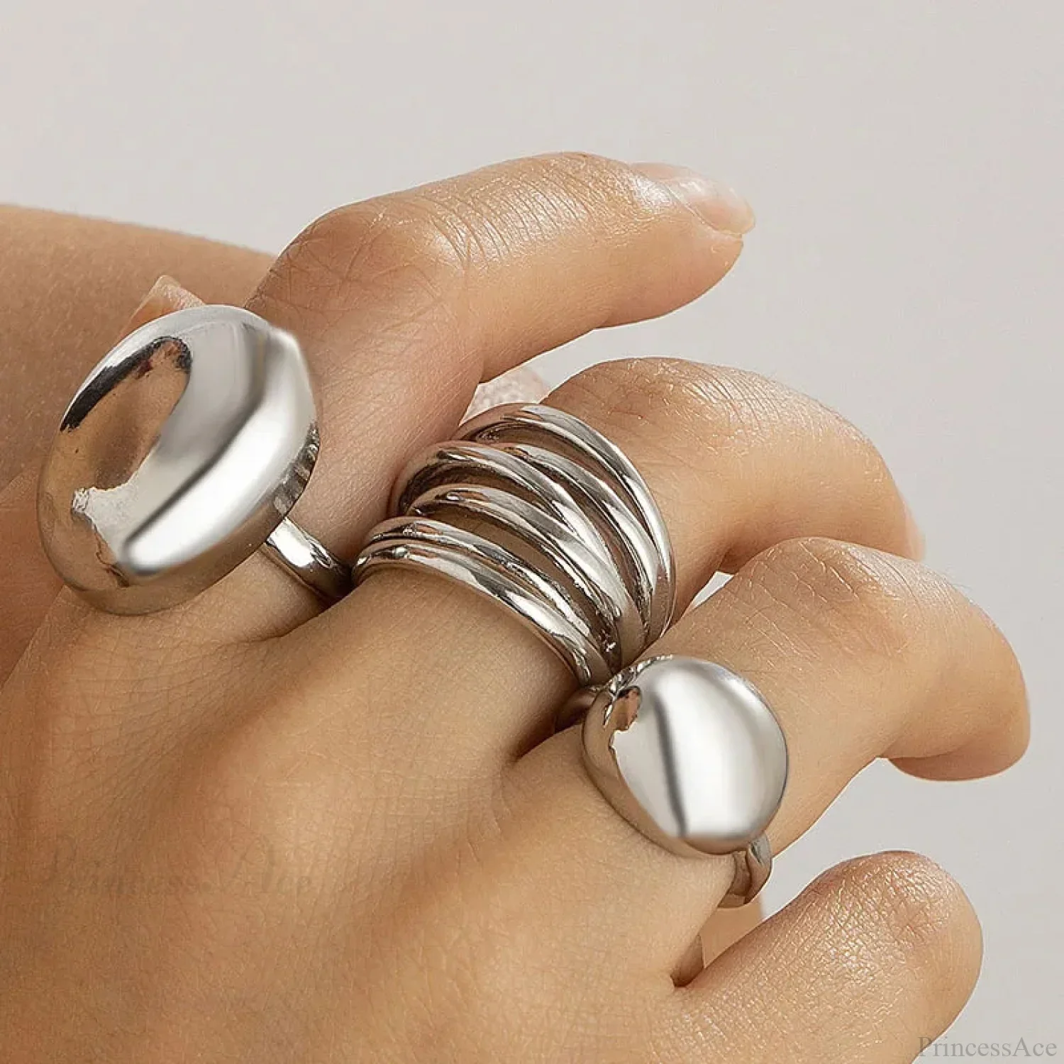 European Ornate Pearl Medieval Ring - Image 7