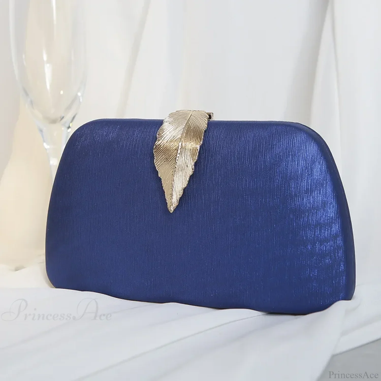 Evening Clutch Pearl Chain Handbag Wedding Cocktail Party Purse - Image 5