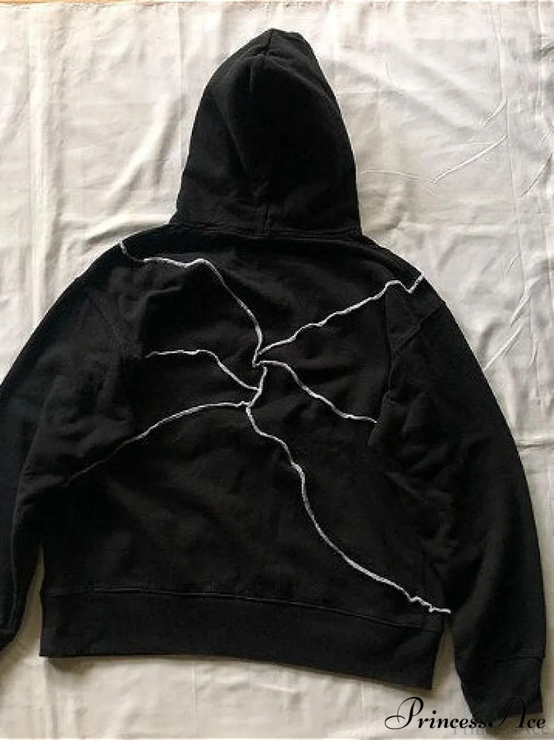 Evil Eye Patterned Dark Gothic Hip Hop Hoodie - Image 3
