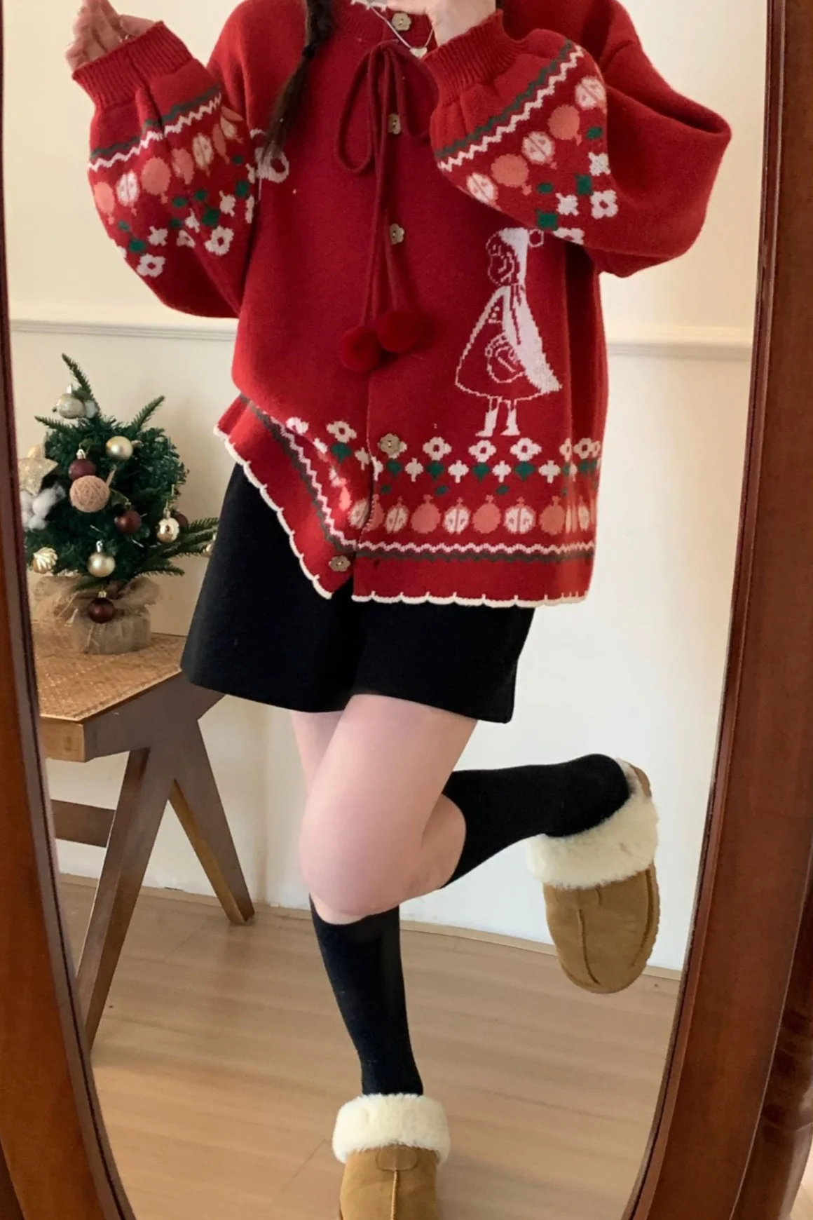 Pompom Oversized Cardigan - Image 2