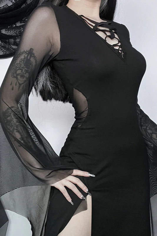 Fashion Bodycon Gothic Dress - Image 4