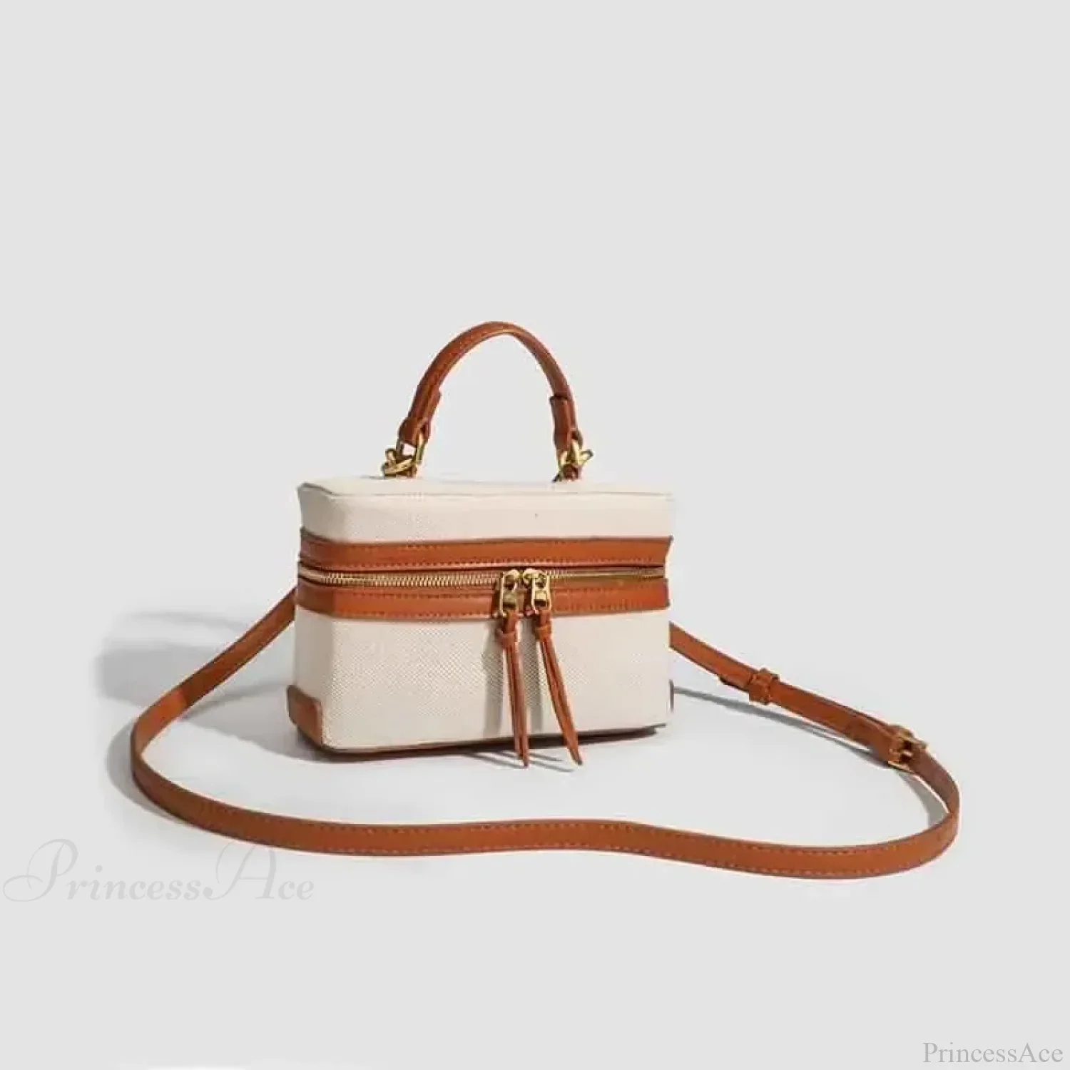 Fashion Box Canvas Shoulder Crossbody Bag - Image 2