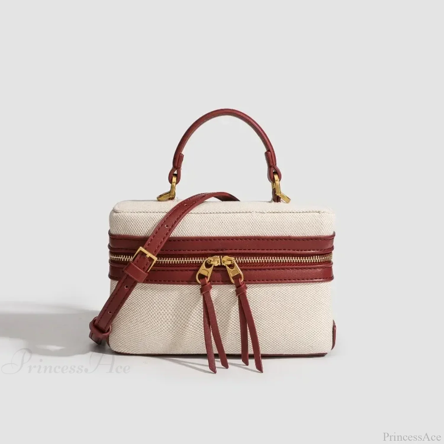 Fashion Box Canvas Shoulder Crossbody Bag - Image 3