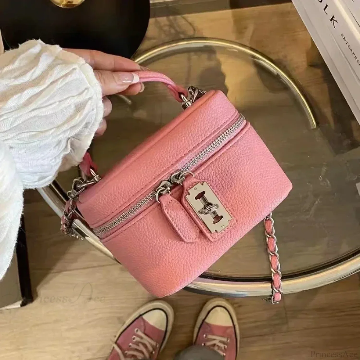 Fashion Box Canvas Shoulder Crossbody Bag - Image 8