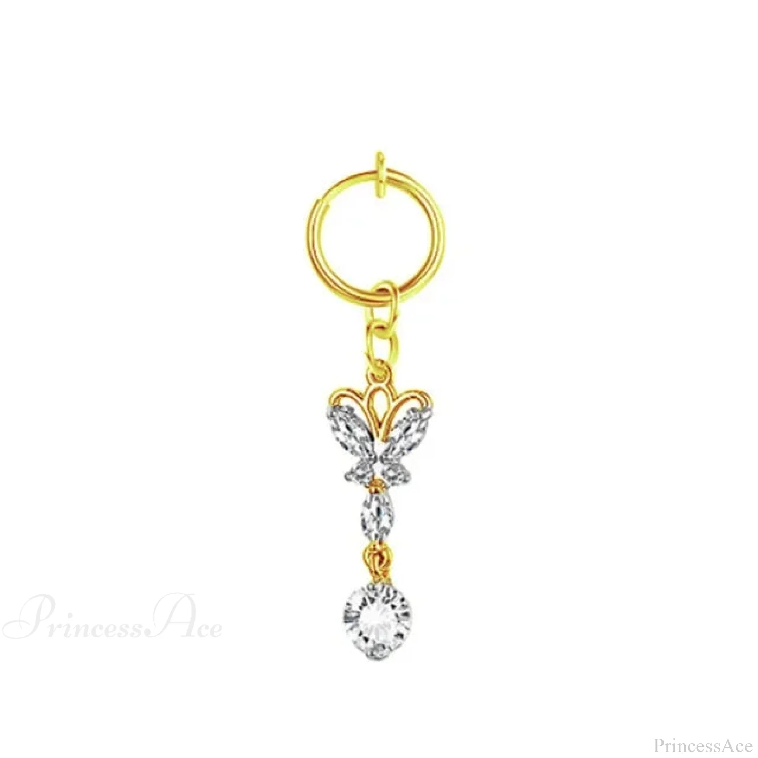 Fashion Butterfly Gothic Fake Belly Ring - Image 6