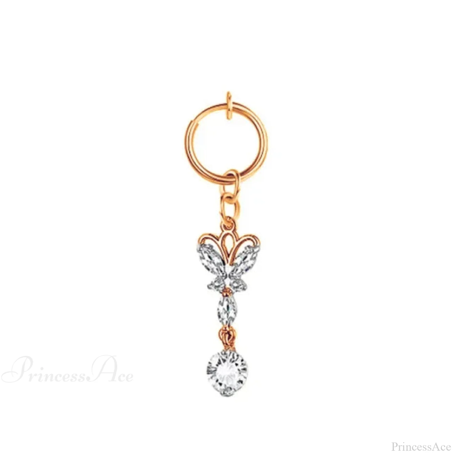 Fashion Butterfly Gothic Fake Belly Ring - Image 7