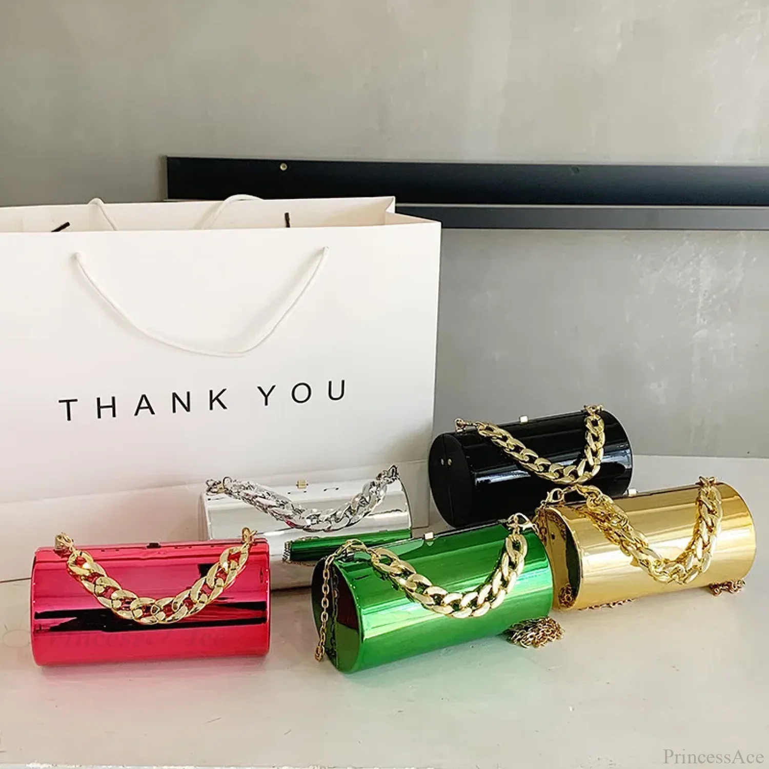 Fashion Cylinder Mini Evening Crossbody Handbag - Image 2