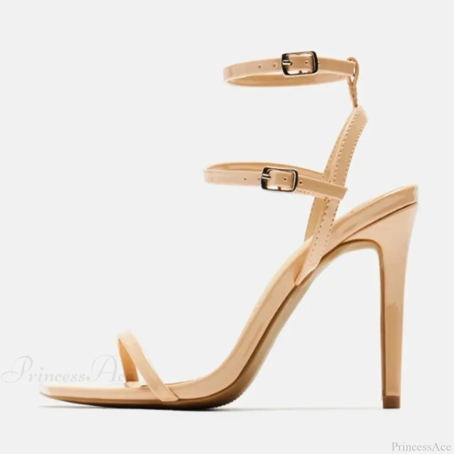 Fashion Double-Buckle Square-Toe Platform Sexy Gladiator Party Dress Summer High Heel - Image 5