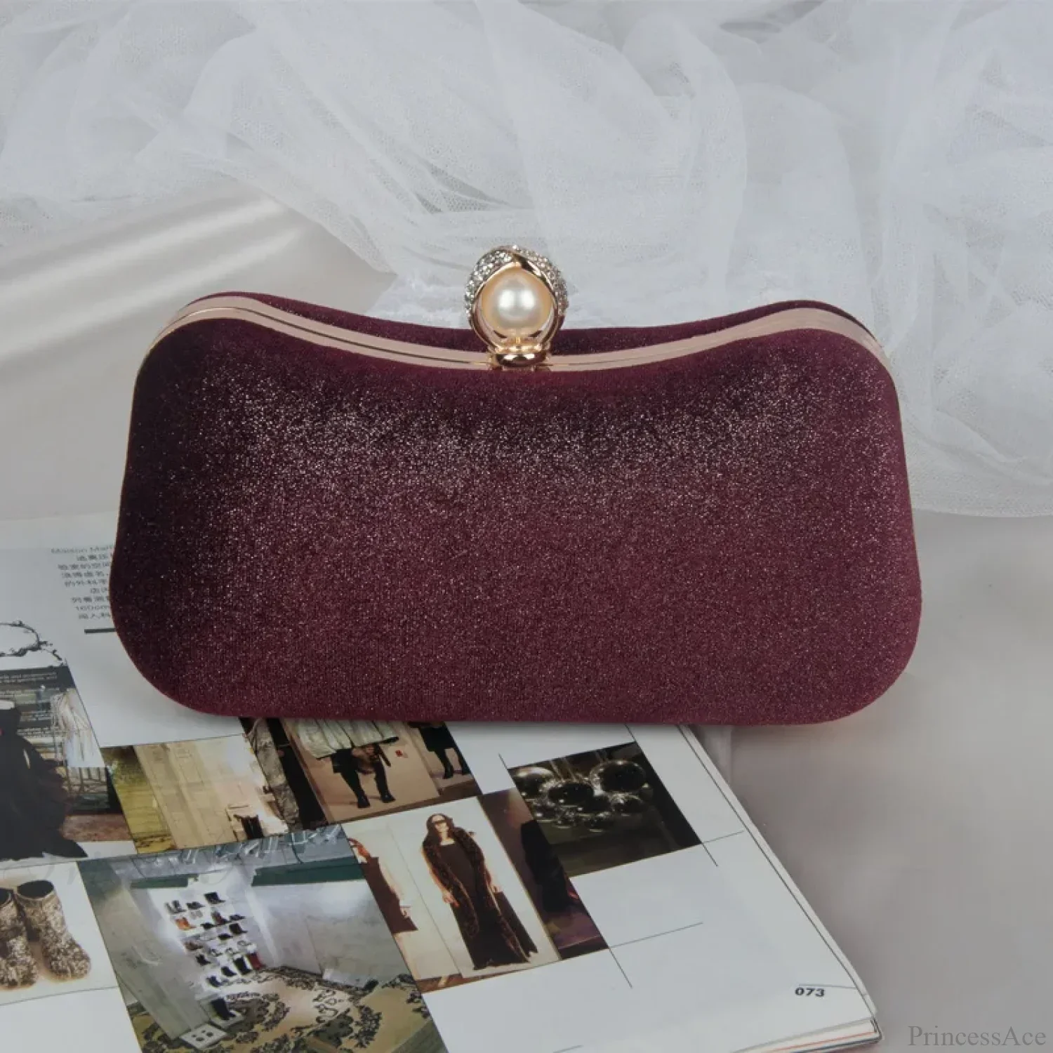 Fashion Evening Clutch Tassel Chain Shoulder Bag - Image 5