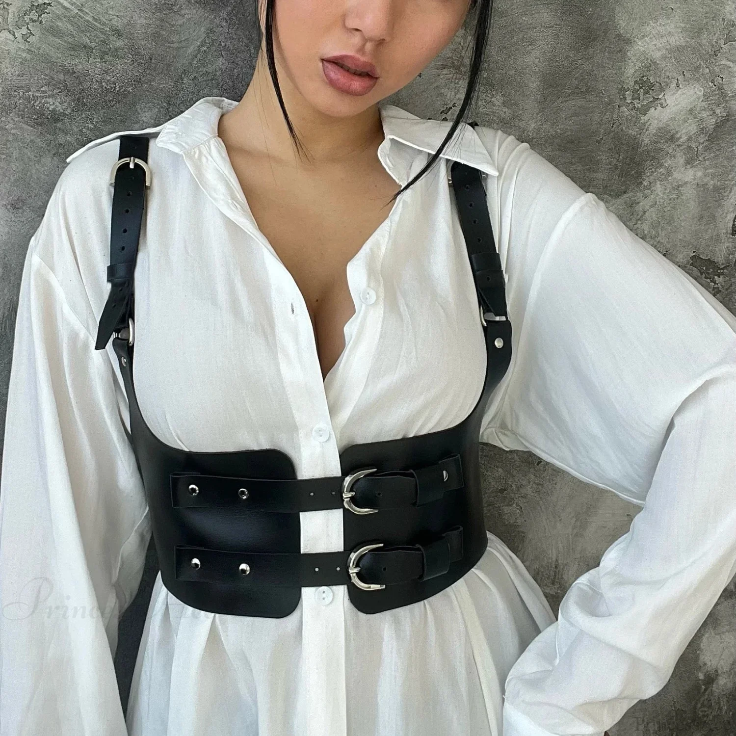 Fashion Gothic Punk Broad Waist Belt - Image 4