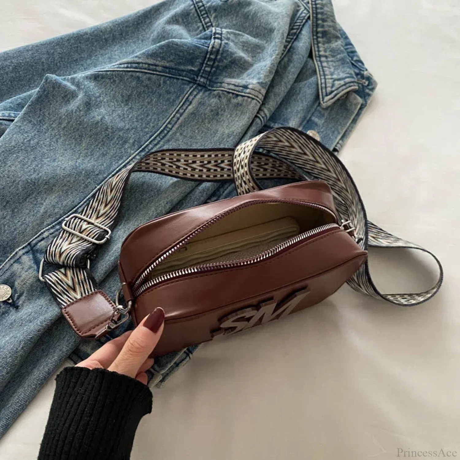 Fashion Leopard Print Letters Crossbody Bag - Image 11
