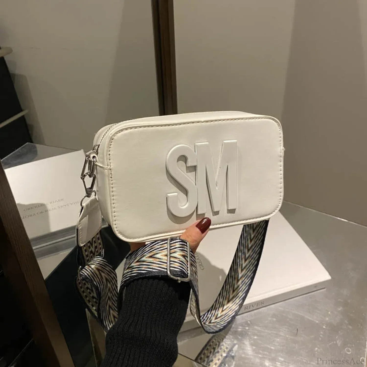 Fashion Leopard Print Letters Crossbody Bag - Image 3
